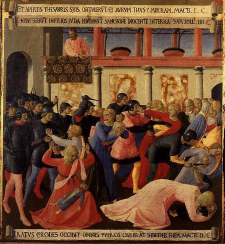 The Massacre of the Innocents, detail from panel one of the Silver Treasury of Santissima Annunziata von Fra Beato Angelico