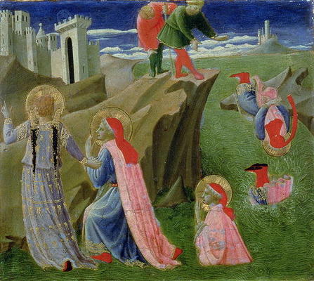 St. Cosmas and St. Damian Saved from Drowning, from the predella of the Annalena altarpiece, c.1434 von Fra Beato Angelico