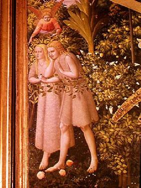 Adam and Eve Expelled from Paradise, detail from the Annunciation c.1430-32