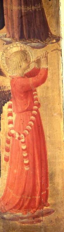 Angel Playing a Pipe, from the Linaiuoli Triptych 1433
