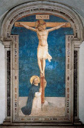 Christ on the Cross Adored by St. Dominic
