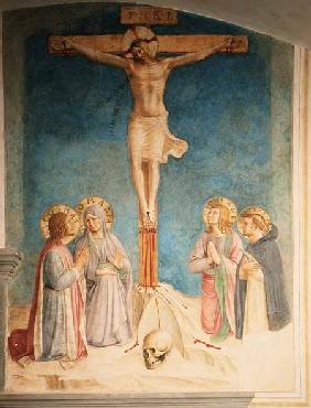 Crucifixion with SS. Cosmas, John and Peter Martyr 1442