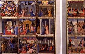 Scenes from the Life of Christ, panels one and two from the Silver Treasury of Santissima Annunziata c.1450-53
