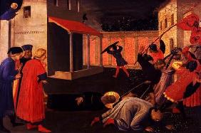 The Martyrdom of St. Mark, predella from the Linaiuoli Triptych, 1433 (tempera on panel) 19th