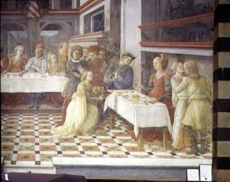 The Feast of Herod (fresco) von Fra Filippo Lippi
