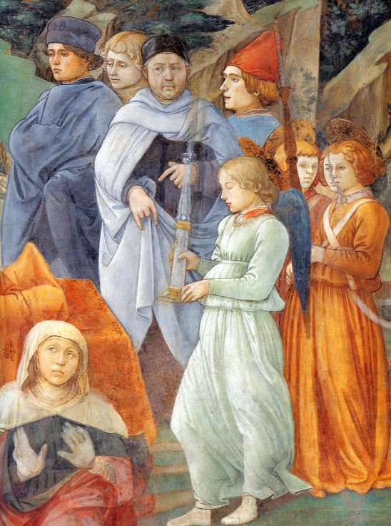 Selbstbildnis (Detail aus dem Fresko im Duomo di Spoleto) von Fra Filippo Lippi