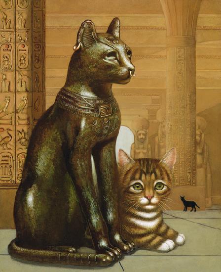 Mike the British Museum Kitten 1995