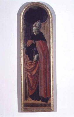 St. Augustine (tempera on panel) von Francesco Botticini