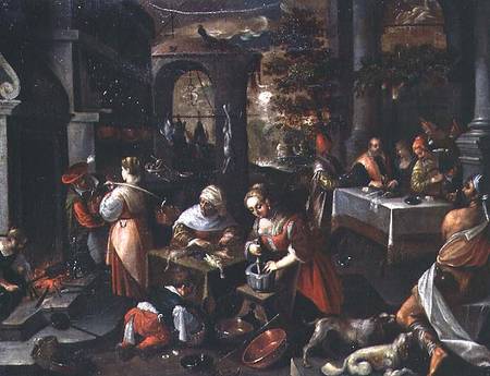 Lazarus at the feast of Dives von Francesco da Ponte