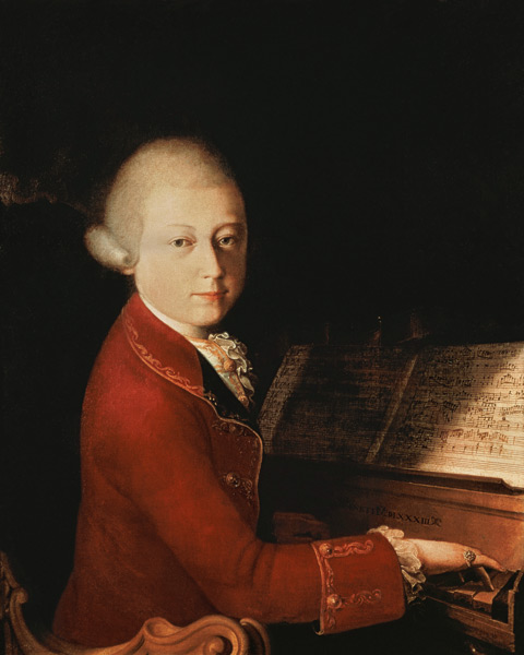 Mozart 14jährig von Francesco dalla Rosa