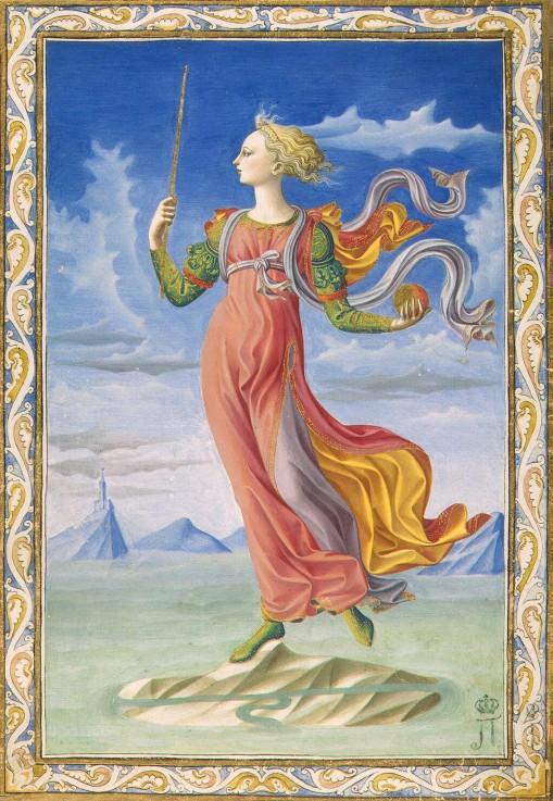 Allegorie von Rom. Illustration für Manuskript De Secundo Bello Punico Poema von Silius Italicus von Francesco di Stefano Pesellino