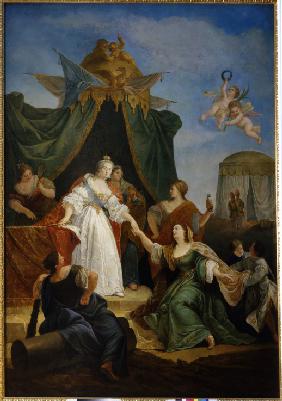 Die Thronbesteigung von Katharina II. 1762