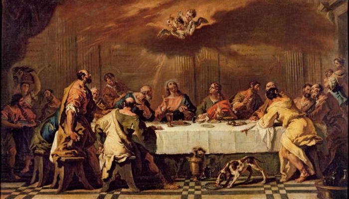 The Last Supper (oil on canvas) von Francesco Fontebasso