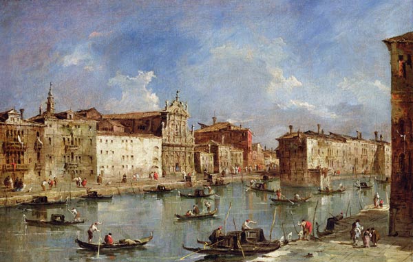 The Grand Canal (oil on canvas) von Francesco Guardi