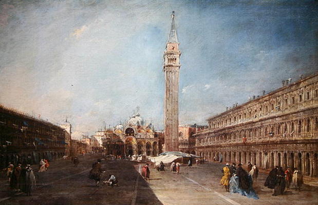 Piazza San Marco (oil on canvas) von Francesco Guardi