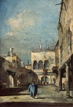Szene in Venedig  Um 1770
