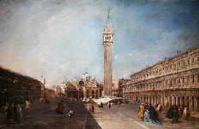 Piazza San Marco (oil on canvas) 17th