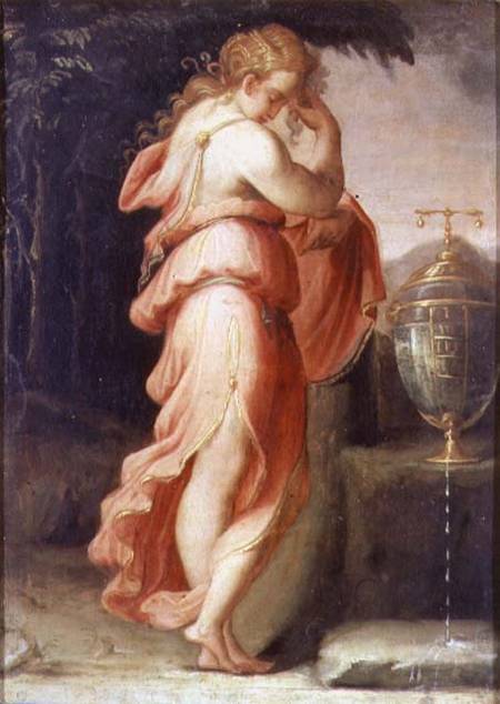 Artemisia grieving over Mausolus von Francesco Salviati