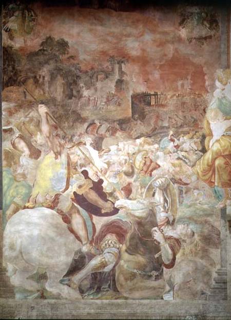 The Rout of the Volsci, from the Sala dell'Udienza von Francesco Salviati