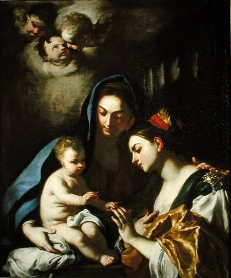 The Mystic Marriage of St. Catherine von Francesco Solimena