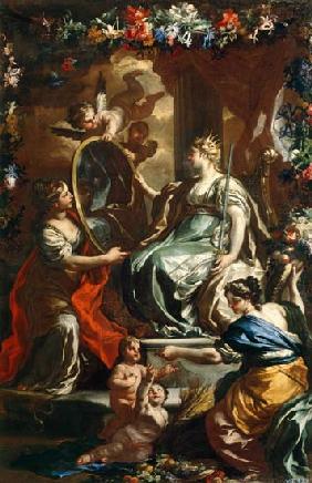 Allegory of a glorious reign 1730