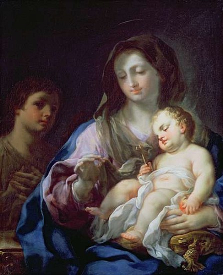 Madonna and Child with St. John the Baptist von Francesco Trevisani