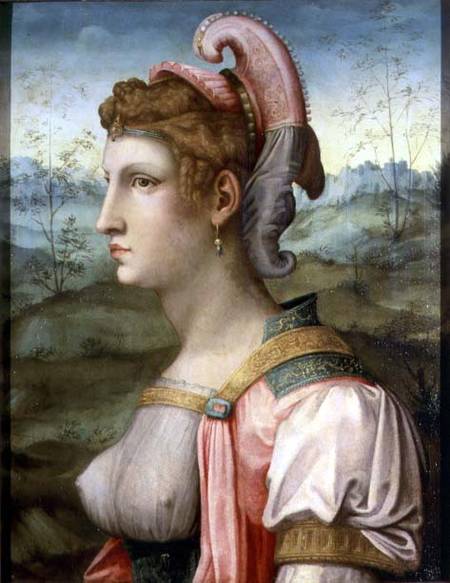 Sibyl (panel) von Francesco Ubertini Verdi Bachiacca