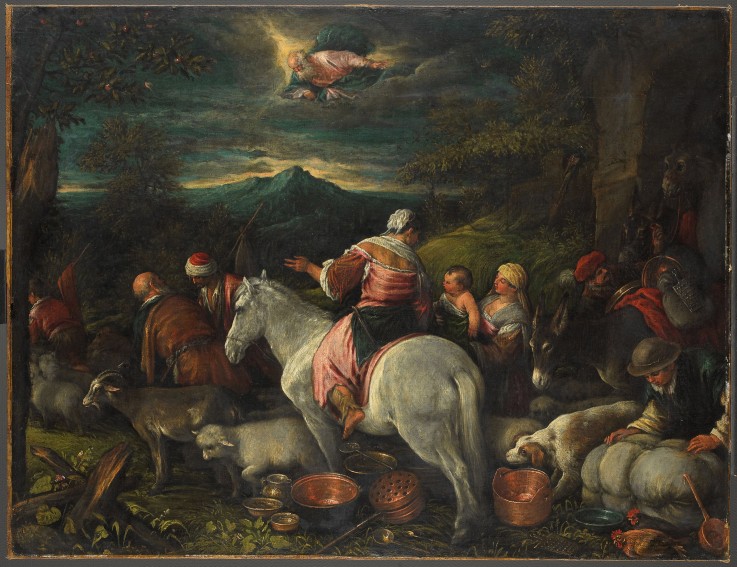 Abraham verlässt Haran von Francesco (Francesco da Ponte) Bassano