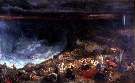 The Delivery of Israel - Pharaoh and his Hosts overwhelmed in the Red Sea von Francis Danby