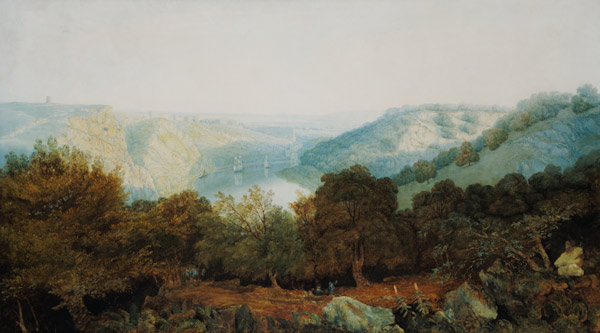 The Avon Gorge with Clifton and the Hotwells, Bristol  on von Francis Danby