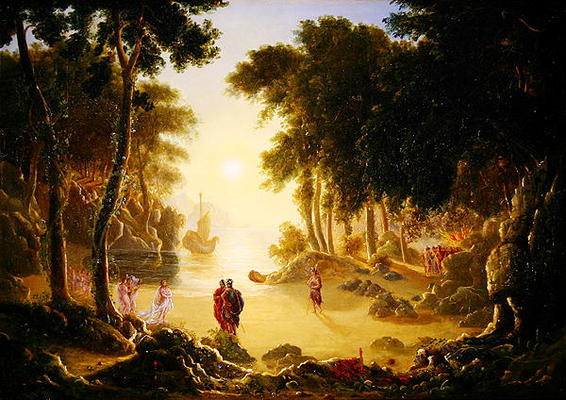 The Enchanted Island (oil on canvas) von Francis Danby
