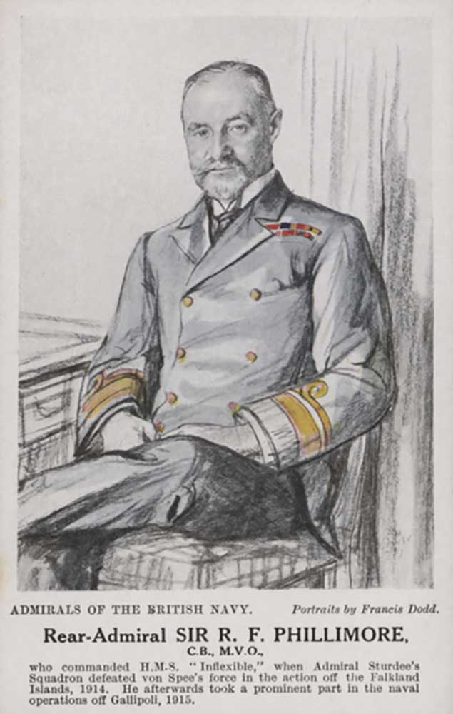 Konteradmiral Sir R F Phillimore von Francis Dodd