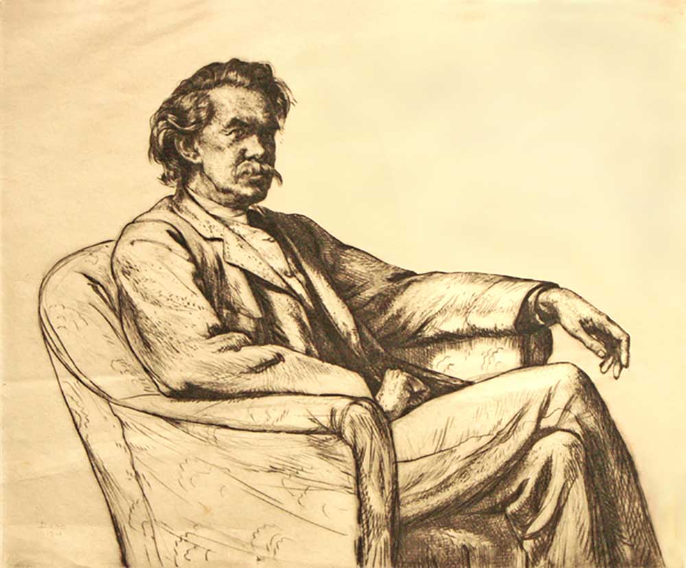 Porträt eines Mannes, 1913 von Francis Dodd