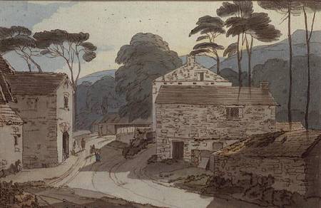 Ambleside at the Head of Lake Windermere von Francis Towne
