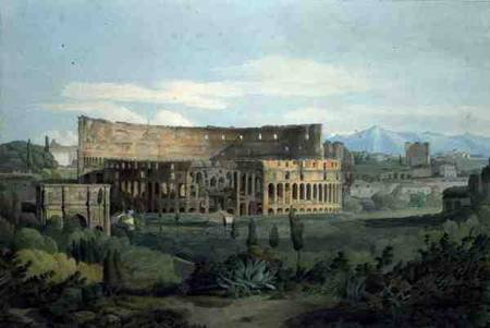 The Colosseum from the Caelian Hills, 1799 (pen von Francis Towne