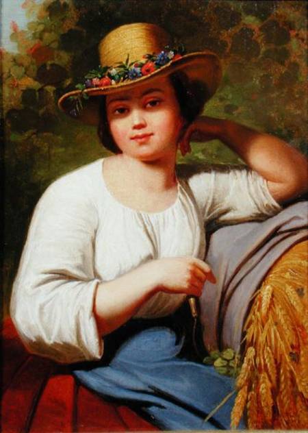 Portrait of a country girl von Francis Wheatley