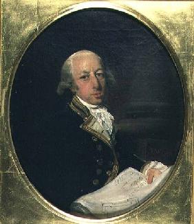 Portrait of Arthur Phillip (1738-1814), Commander of the First Fleet in 1788, founder and first Gove 1787