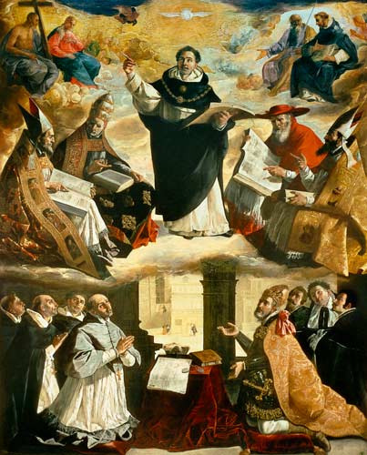 The Apotheosis of St. Thomas Aquinas von Francisco de Zurbarán (y Salazar)