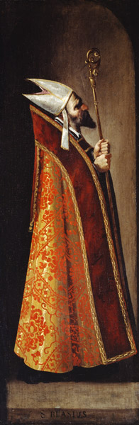 F.de Zurbaran / St. Blaise von Francisco de Zurbarán (y Salazar)
