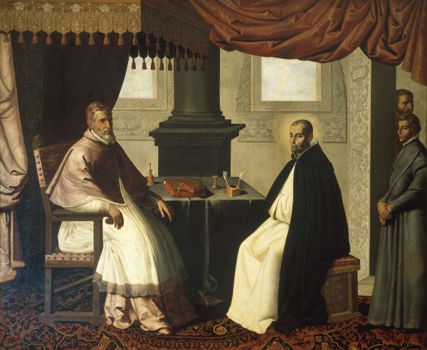 F.de Zurbarán, Bruno and Urban II von Francisco de Zurbarán (y Salazar)