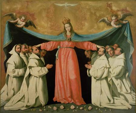 Virgin of the Misericordia Sheltering the Carthusians von Francisco de Zurbarán (y Salazar)