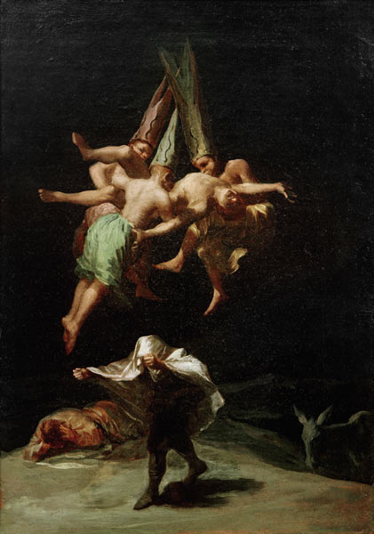 Flug der Hexen von Francisco José de Goya