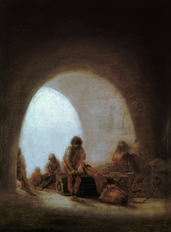 Inneres eines Gefängnisses von Francisco José de Goya