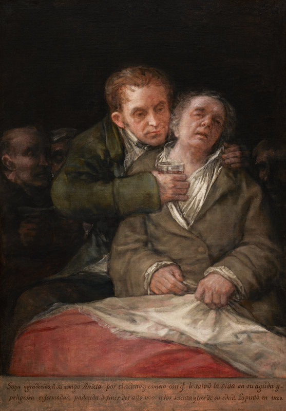 Selbstbildnis mit d. Arzt Arrieta von Francisco José de Goya