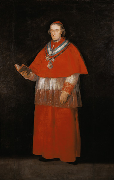 Der Kardinal Luis Maria de Borbón y Vallabriga. von Francisco José de Goya
