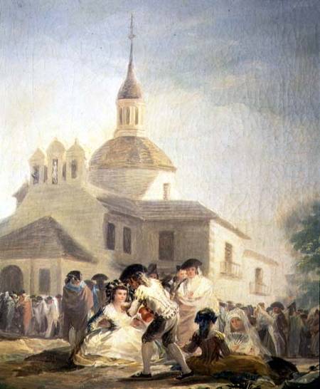 The Hermitage of San Isidro, Madrid von Francisco José de Goya