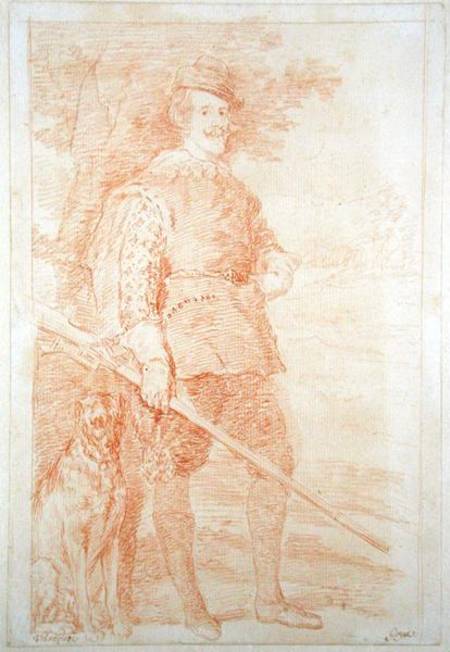 King Philip IV of Spain in hunting costume (1605-65) von Francisco José de Goya