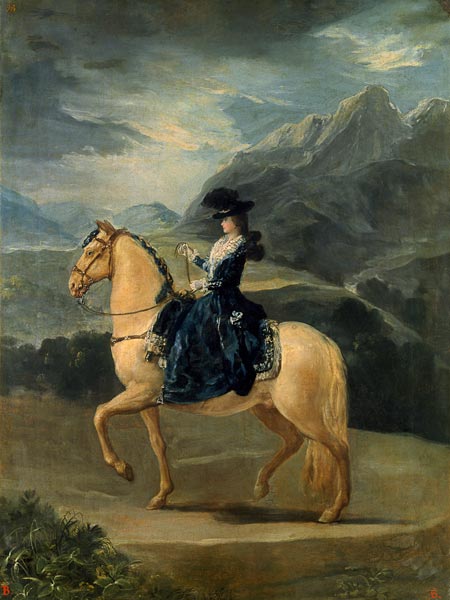 Reiterbild der Maria Teresa de Vallabriga von Francisco José de Goya