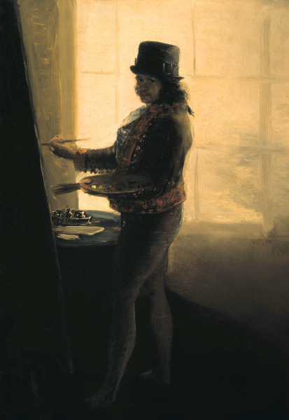 Selbstbildnis im Atelier von Francisco José de Goya