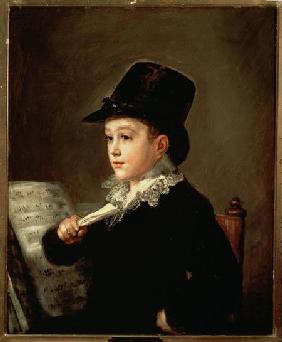 Portrait of Marianito Goya, Grandson of the Artist c.1815